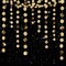 6 Pcs Glitter Champagne Gold Paper Circle Dots Garland – 52 Feet Party Hanging Bunting for Weddings, Bridal Showers, Baby Showers, Birthdays, Christmas, and Photo Backdrops